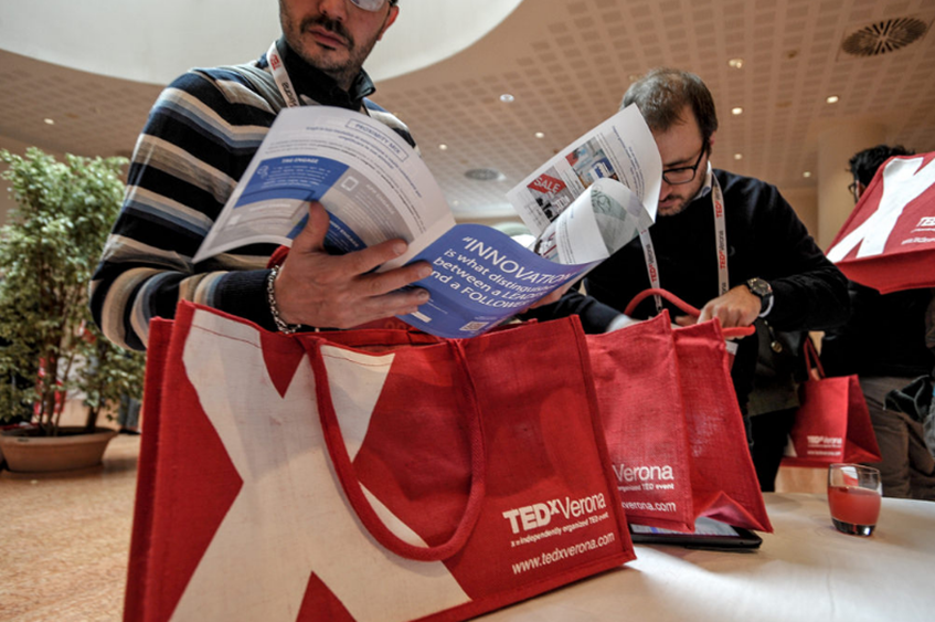 TEDxVerona event bags