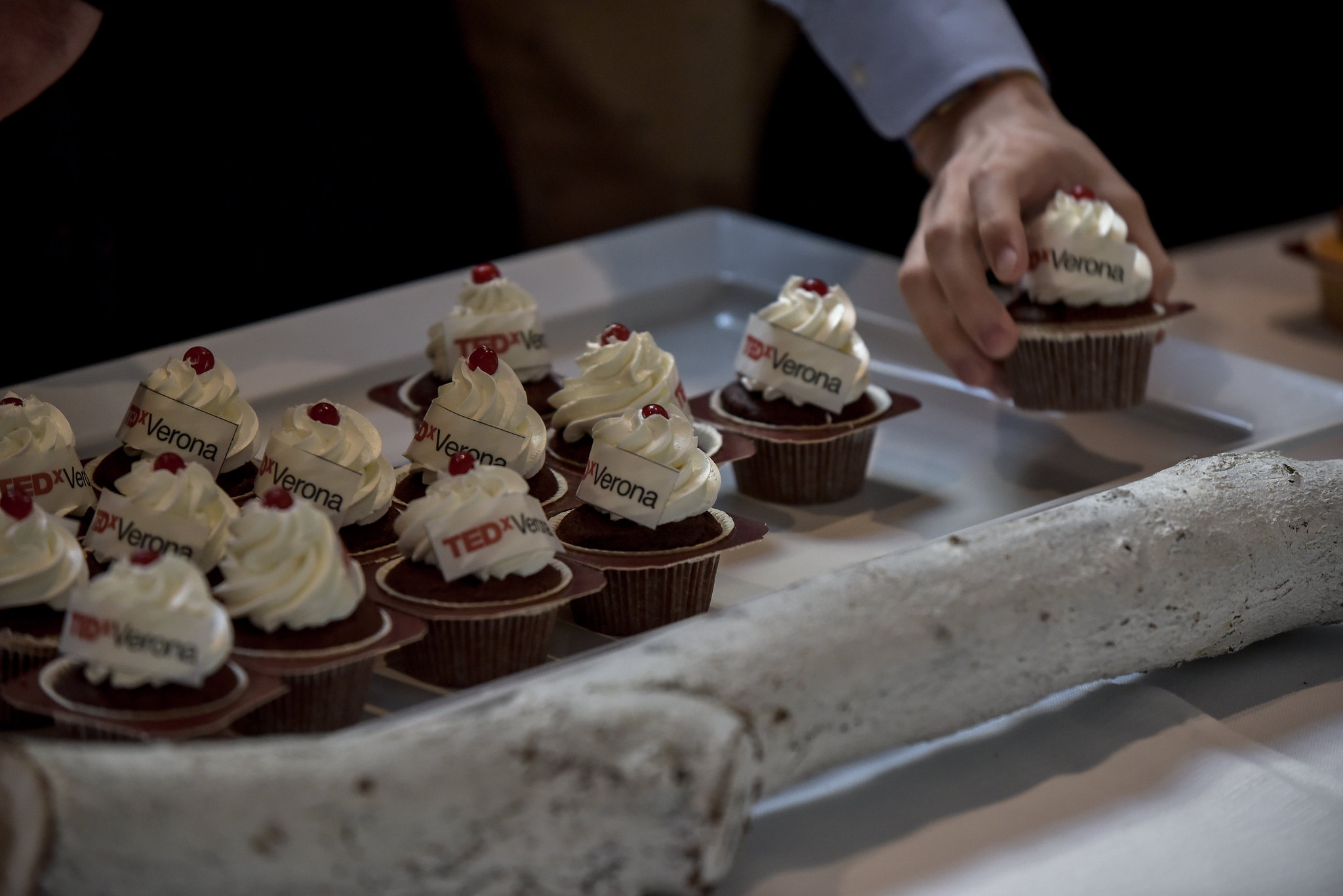 TEDxVerona branded cupcakes