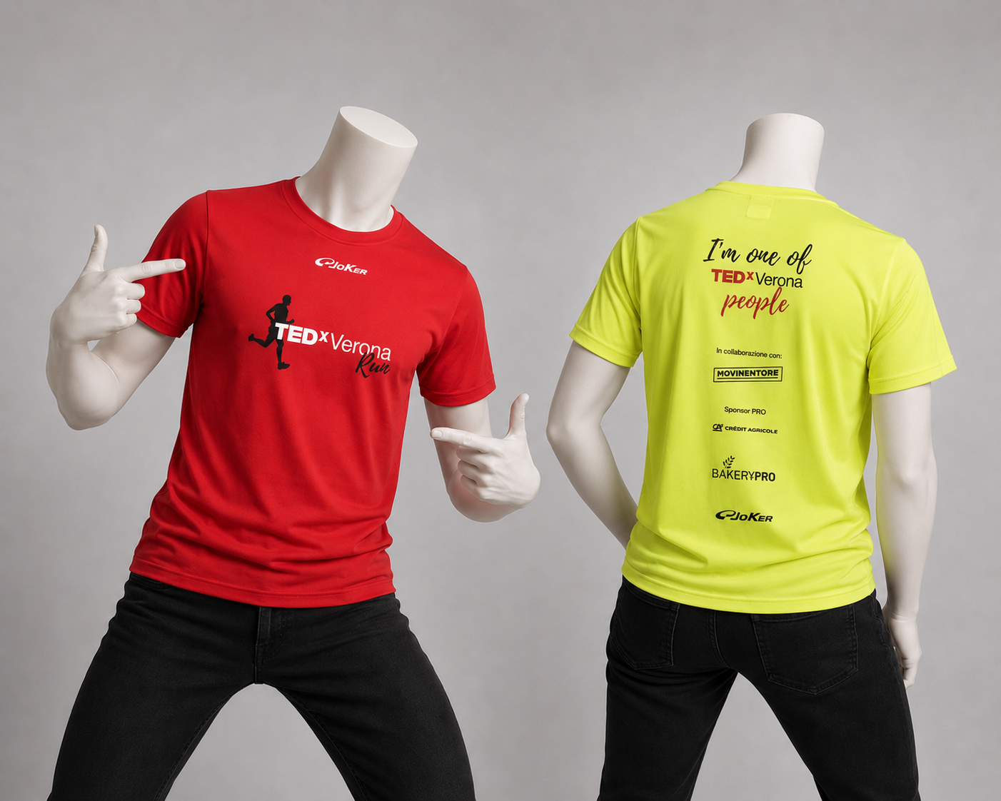 TEDxVerona Run - red and neon yellow